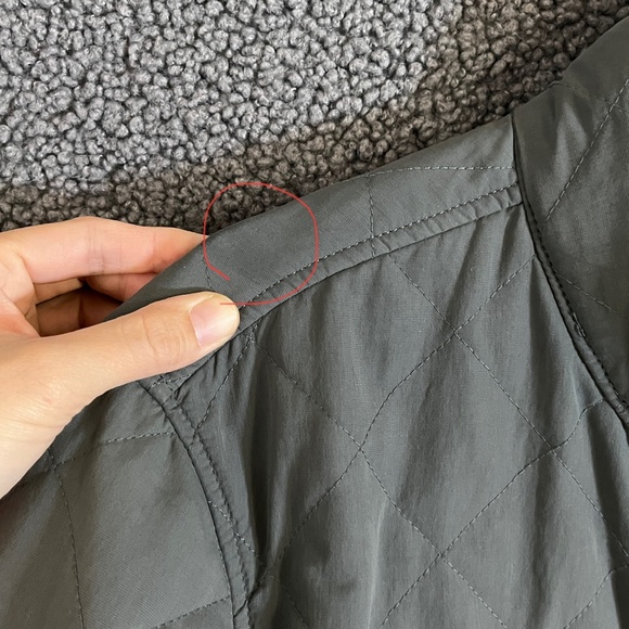 Relwen Quilted Tanker Jacket - Men's Size L - Gray Green - Picture 12 of 12